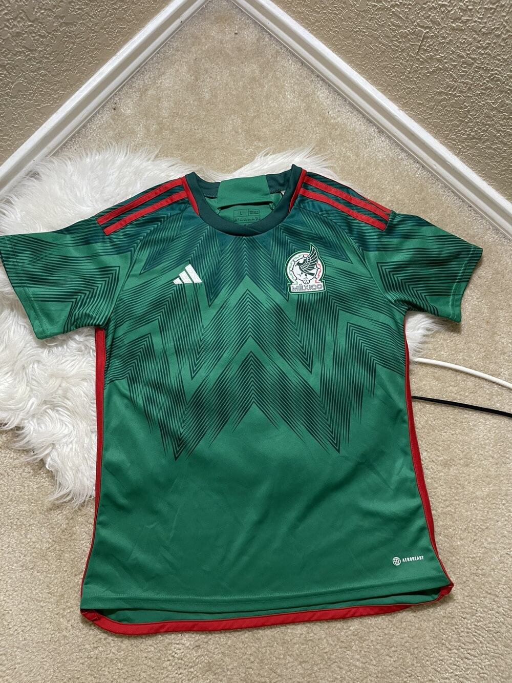 adidas Youth/Women’s L Mexico National Team 2022/23 Jersey Green